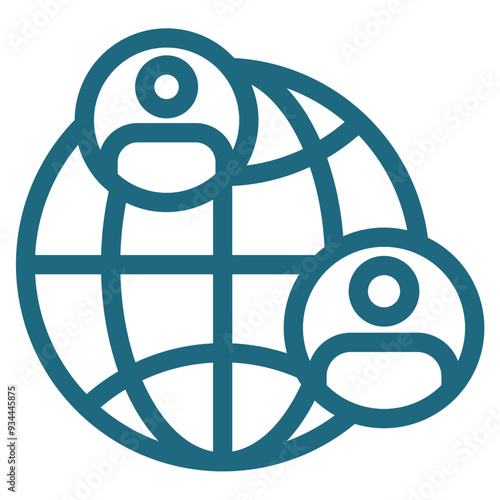 Network Icon Element For Design