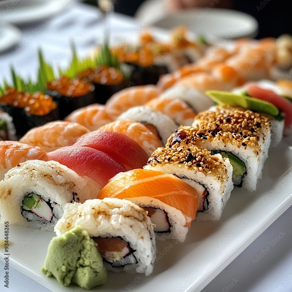 sushi with salmon sushi with salmon