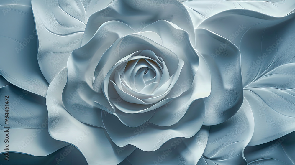 Naklejka premium White Flower decoration background