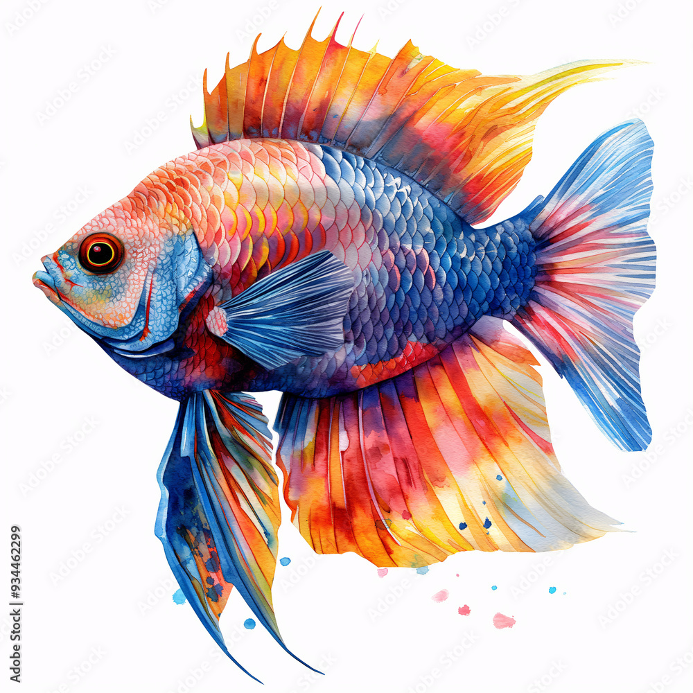 Fototapeta premium fish isolated on white