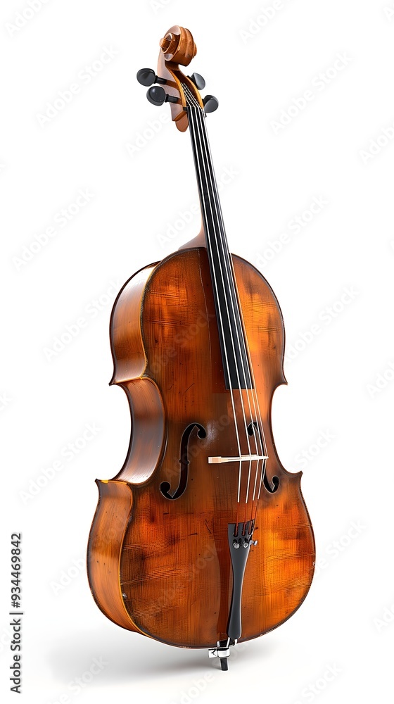 Elegant Cello in White Studio Elegant Cello in White Studio
