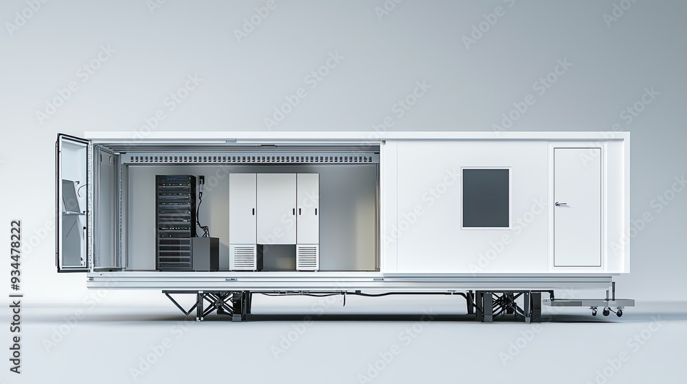 Portable Mobile Data Center Featuring Compact Servers IT Infrastructure for Innovative Technology Portable Mobile Data Center Featuring Compact Servers IT Infrastructure for Innovative Technology