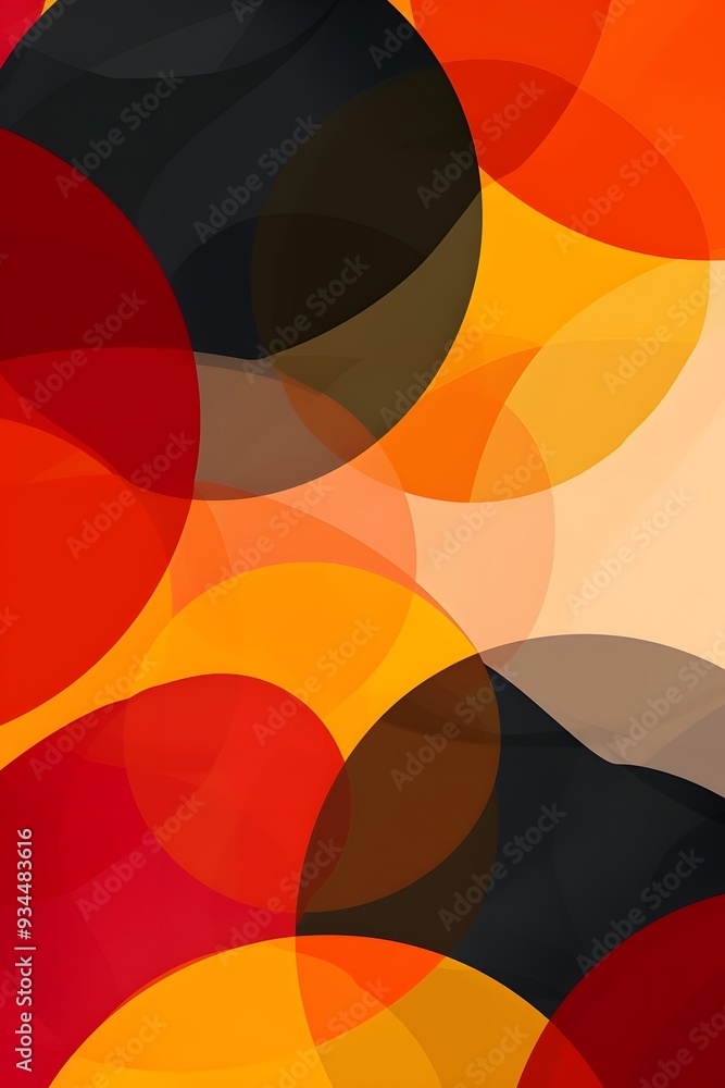 Abstract geometric shapes morphing to a minimalist rhythmic pattern AI generated illustration Abstract geometric shapes morphing to a minimalist rhythmic pattern AI generated illustration