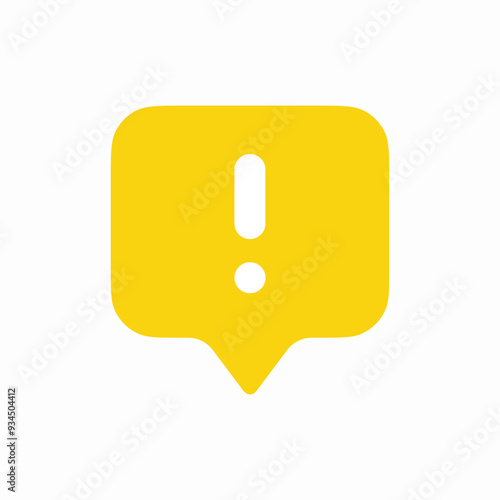 speech bubble exclamation mark vector
