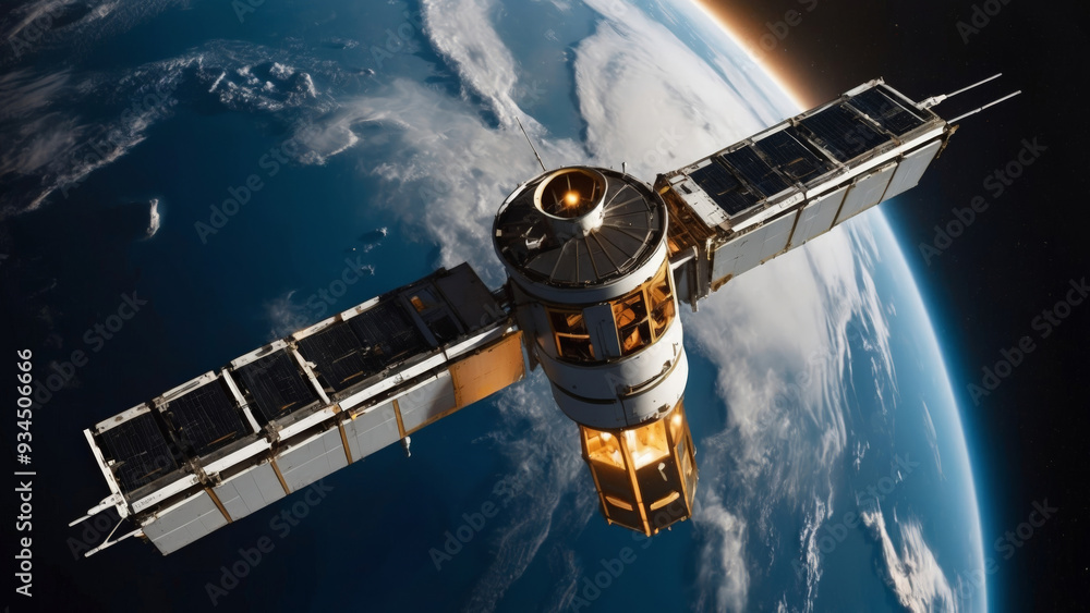 Concept Military Satellite Concept Military Satellite