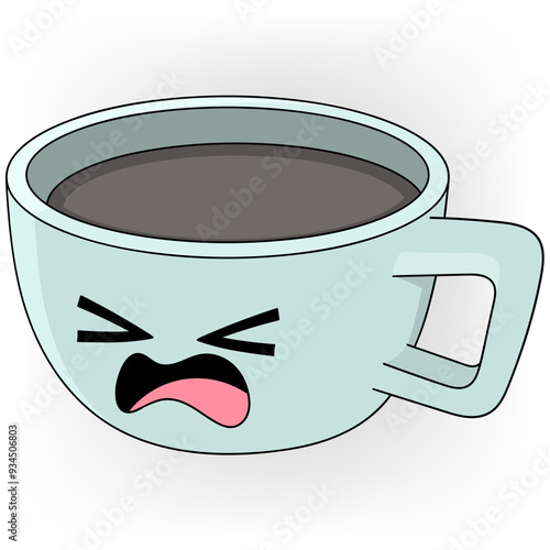 Doodle illustration of a drink