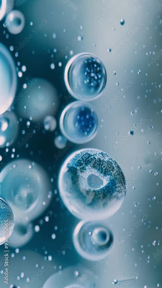 Abstract Macro Photography of Bubbles in Water Abstract Macro Photography of Bubbles in Water