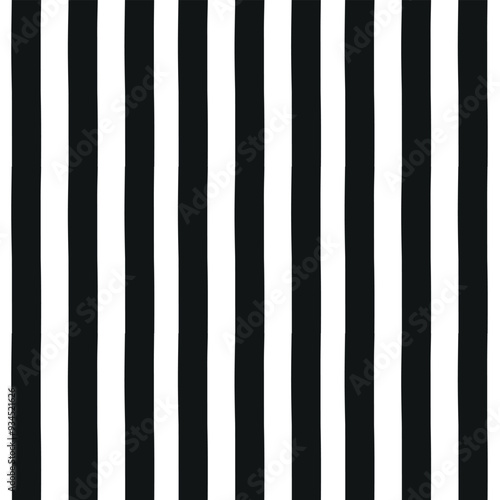 Vector seamless pattern of stripes isolated on white background