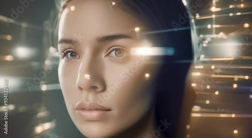 AI Program Manipulates Video Faces to Detect Recognize and Swap Identities Creating Fake Images Concept AI Video Faces Manipulation Identity Swap Fake Images 4k animation