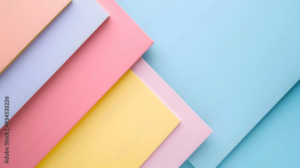 Business-themed pastel stationary in a minimalist macro environment AI generated illustration Business-themed pastel stationary in a minimalist macro environment AI generated illustration