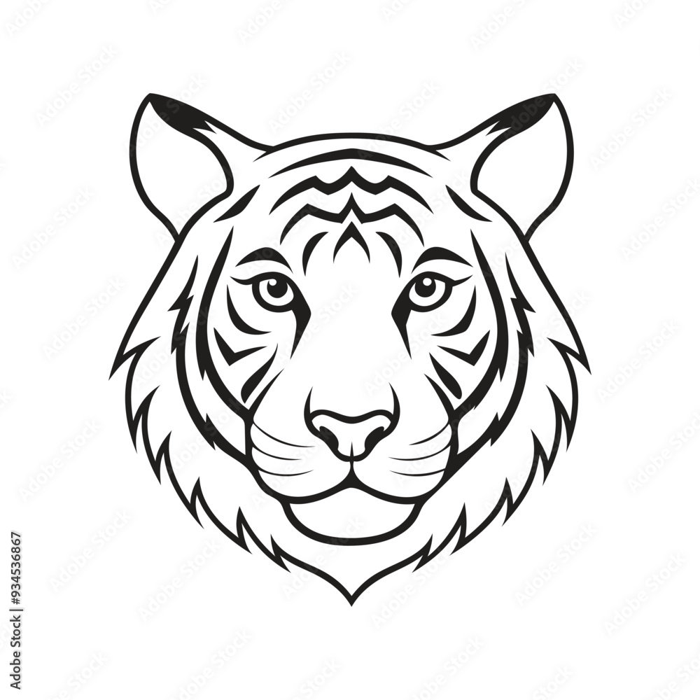 head of tiger head of tiger