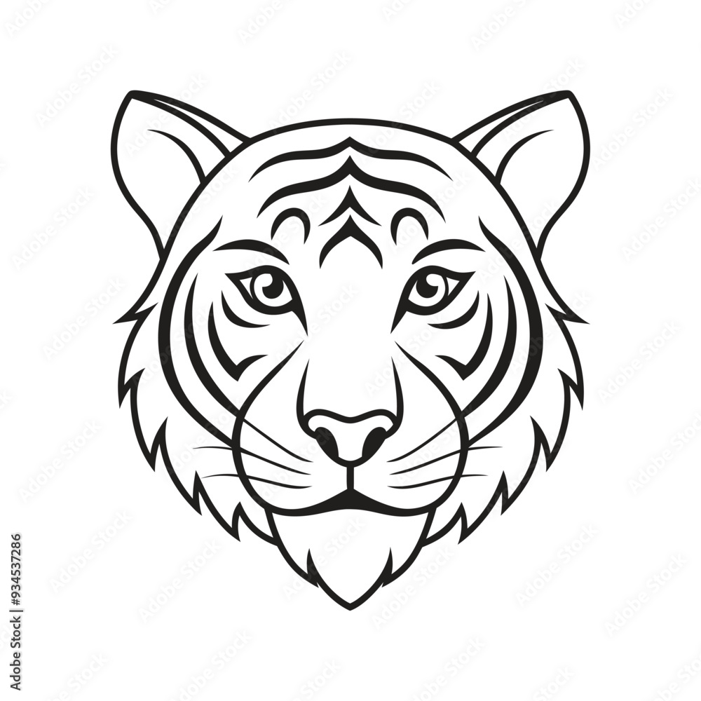 head of tiger head of tiger