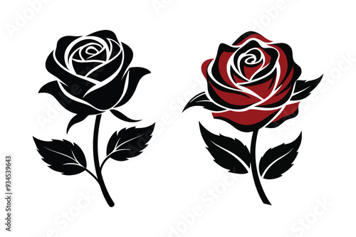 rose vector image