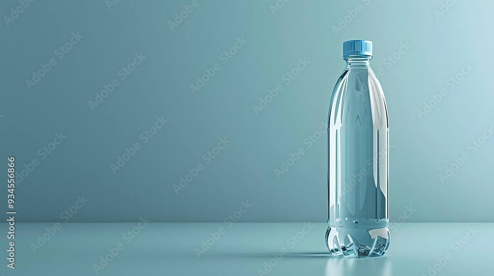 plastic water bottle isolated. plastic water bottle isolated.