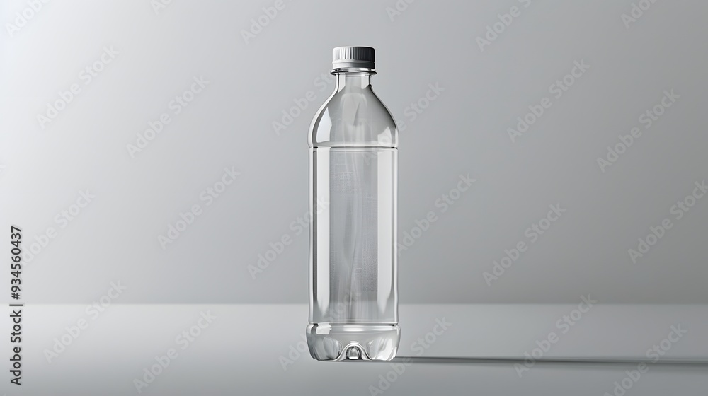 plastic water bottle isolated. plastic water bottle isolated.