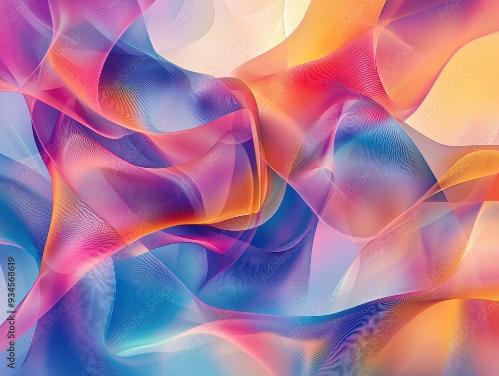 Abstract Colorful Wavy Background - Vibrant Hues and Fluid Shapes. Abstract Colorful Wavy Background - Vibrant Hues and Fluid Shapes.
