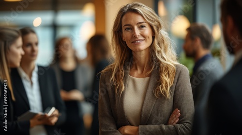 Female lawyers and business people, wearing business casual clothes