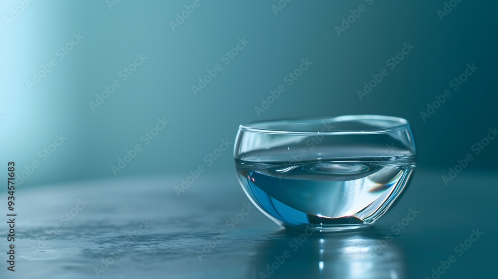 Craft a minimalistic background with a macro focus on glass reflections AI generated illustration Craft a minimalistic background with a macro focus on glass reflections AI generated illustration
