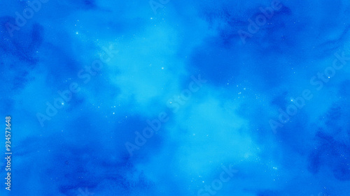 Blue watercolor space background