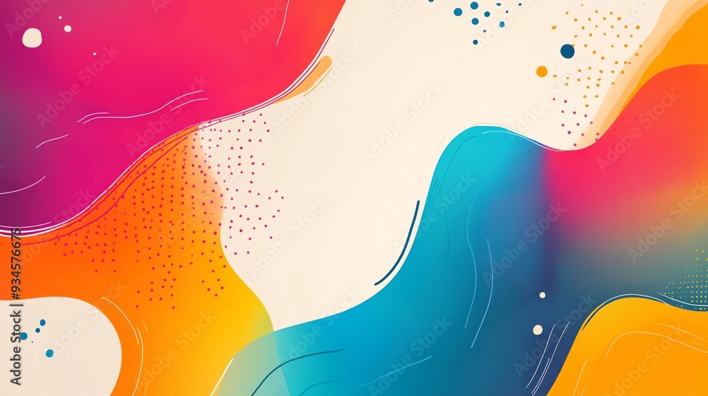 Abstract art with wavy shapes and muted colors. Modern and artistic. Abstract art with wavy shapes and muted colors. Modern and artistic.