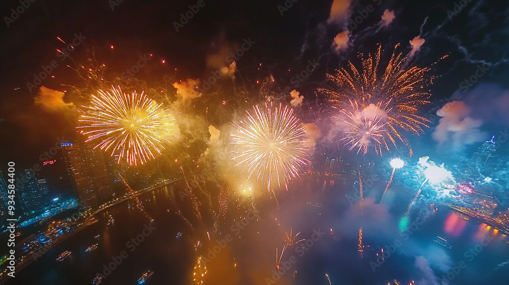 Fototapeta premium Grand Finale Fireworks Display
