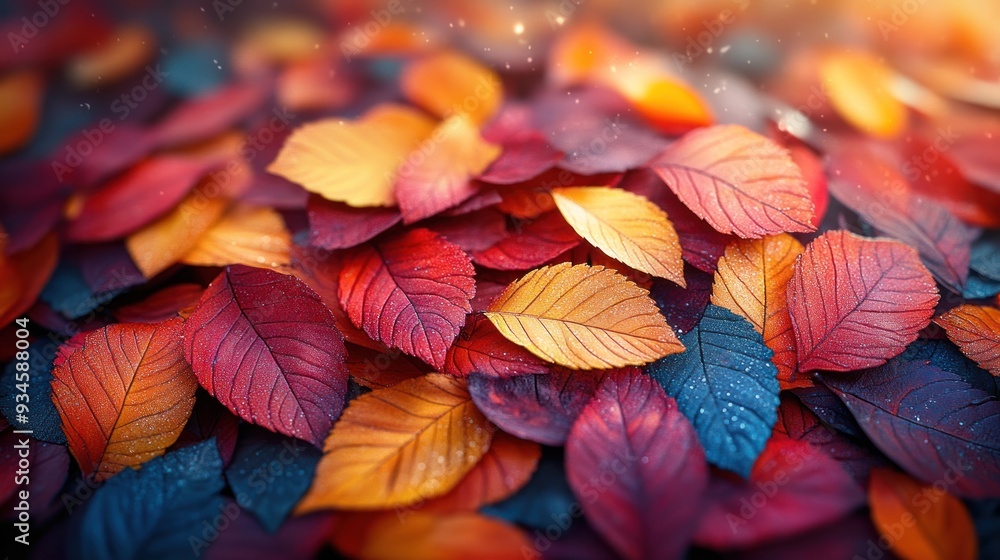 Autumn Leaves in Vibrant Colors Autumn Leaves in Vibrant Colors