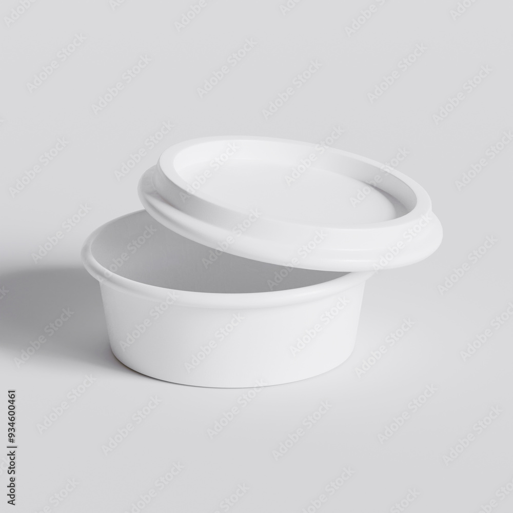 Packaging for take away container for fast food or snacks isolated on background. 3d rendering illustration Packaging for take away container for fast food or snacks isolated on background. 3d rendering illustration