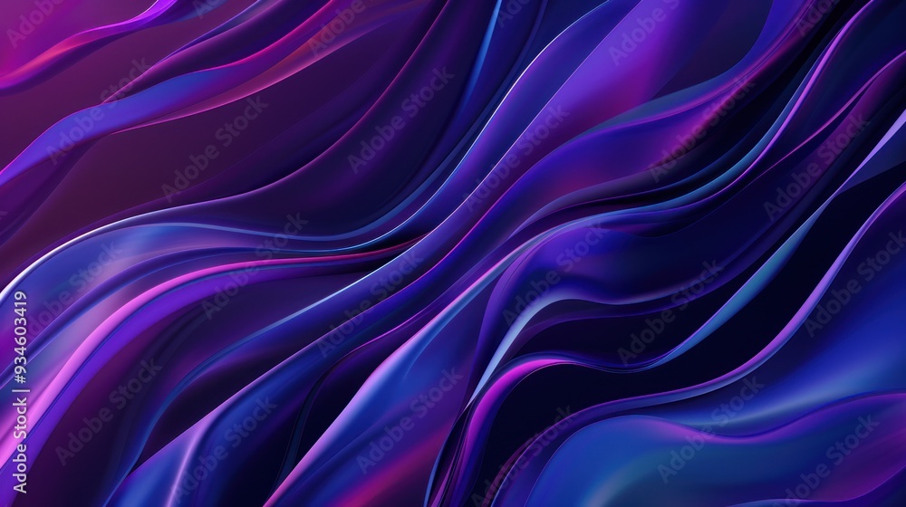 Abstract Purple and Blue Swirls Abstract Purple and Blue Swirls