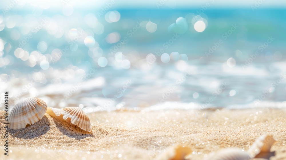 Seashells on a Sandy Beach Seashells on a Sandy Beach