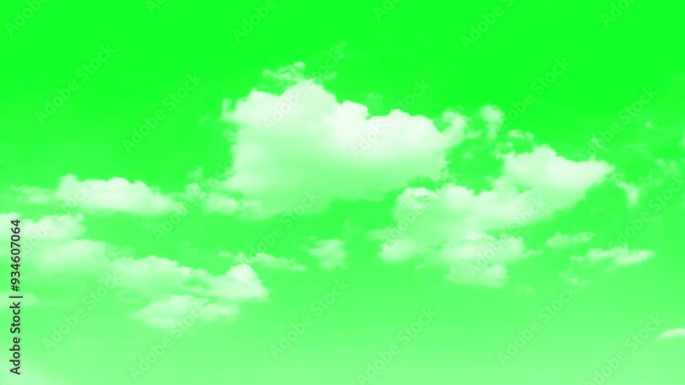 Animated Clouds Moving Fast on Green Screen, white cumulus clouds drifting across a bright chroma-key green screen.
White clouds against a green screen. Moving clouds motion graphic effects.
Animated Clouds Moving Fast on Green Screen, white cumulus clouds drifting across a bright chroma-key green screen.
White clouds against a green screen. Moving clouds motion graphic effects.