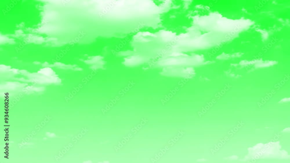 Animated Clouds Moving Fast on Green Screen, white cumulus clouds drifting across a bright chroma-key green screen.
White clouds against a green screen. Moving clouds motion graphic effects.
Animated Clouds Moving Fast on Green Screen, white cumulus clouds drifting across a bright chroma-key green screen.
White clouds against a green screen. Moving clouds motion graphic effects.