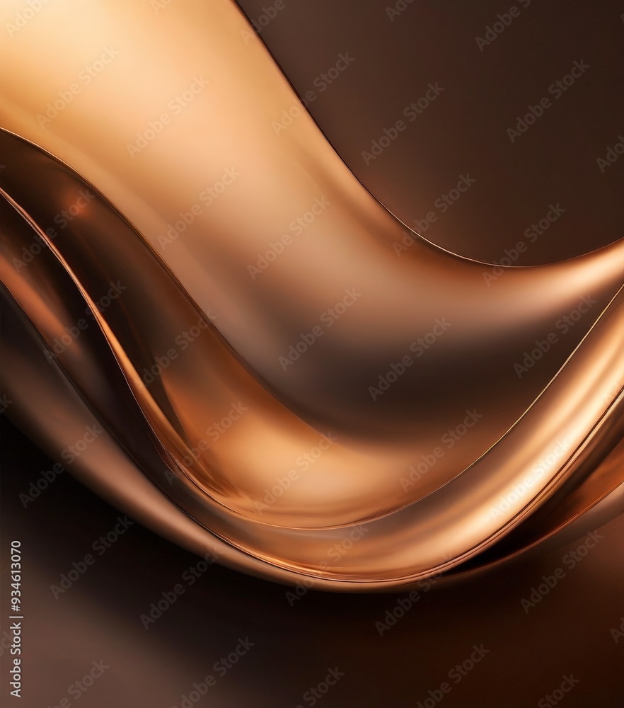 Fototapeta premium gold wave on black background