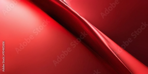 red background with curved edge