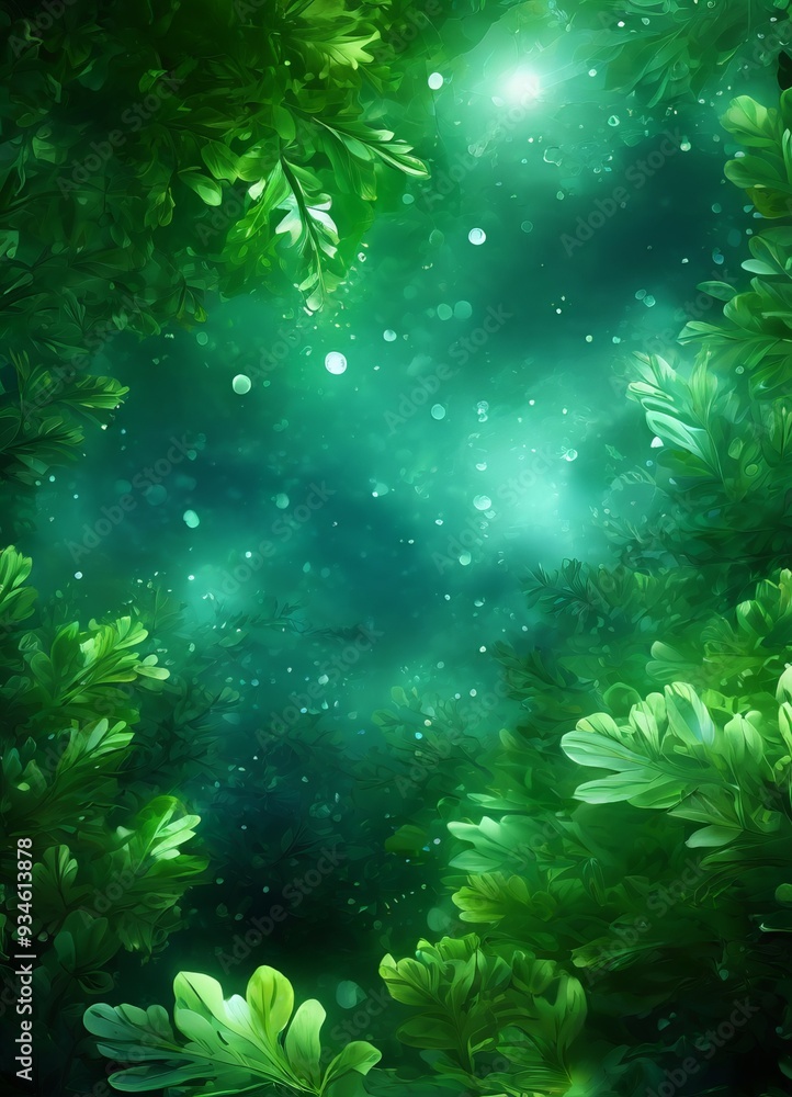 Fototapeta premium green leaves background