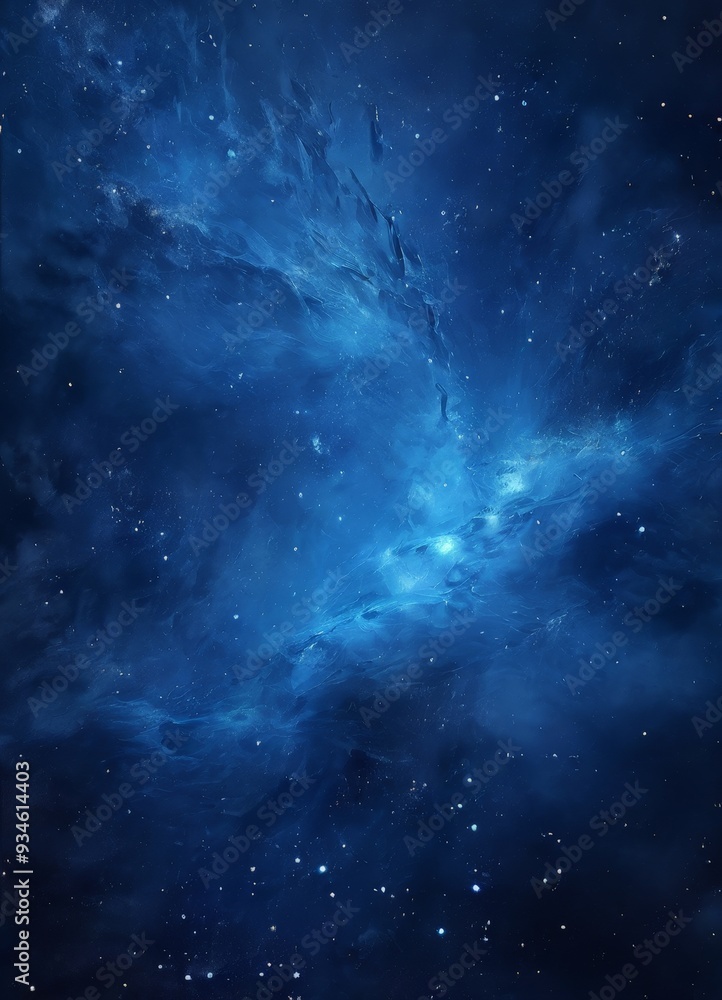 Fototapeta premium blue nebula