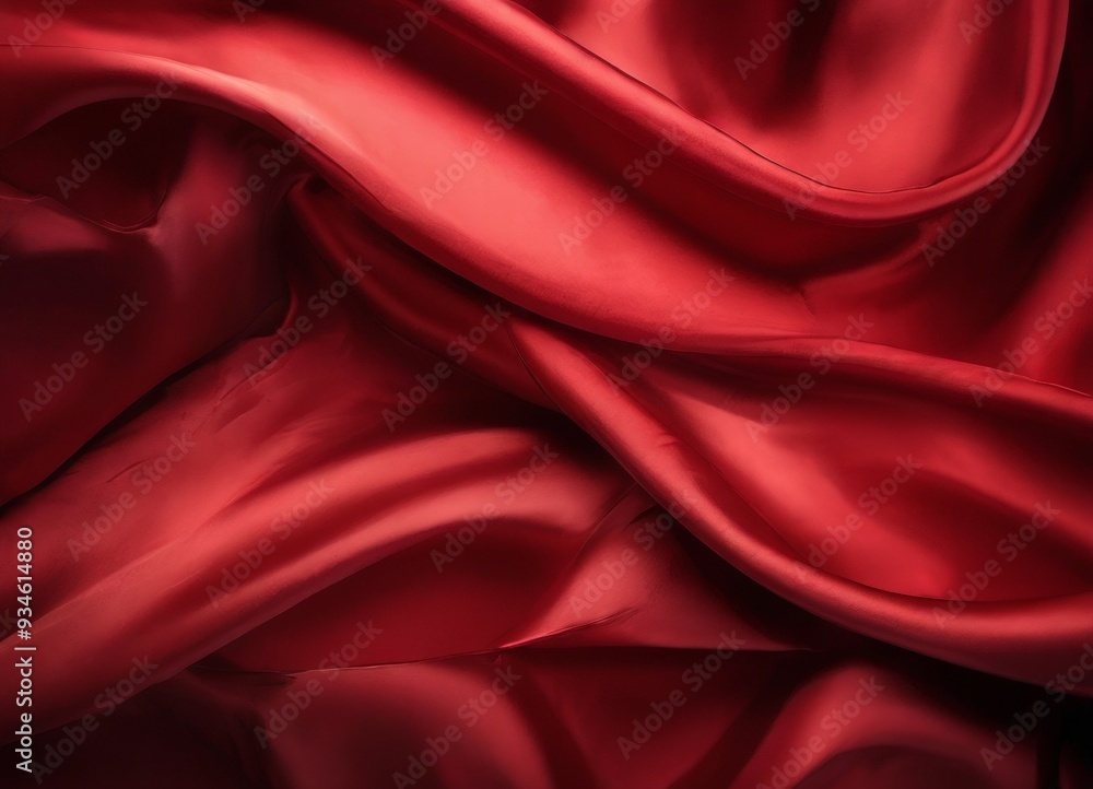 Fototapeta premium red silk fabric
