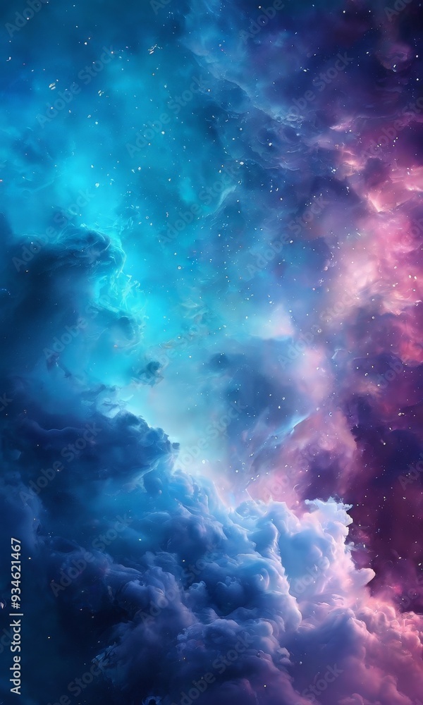 colorful sky with stars and clouds colorful sky with stars and clouds