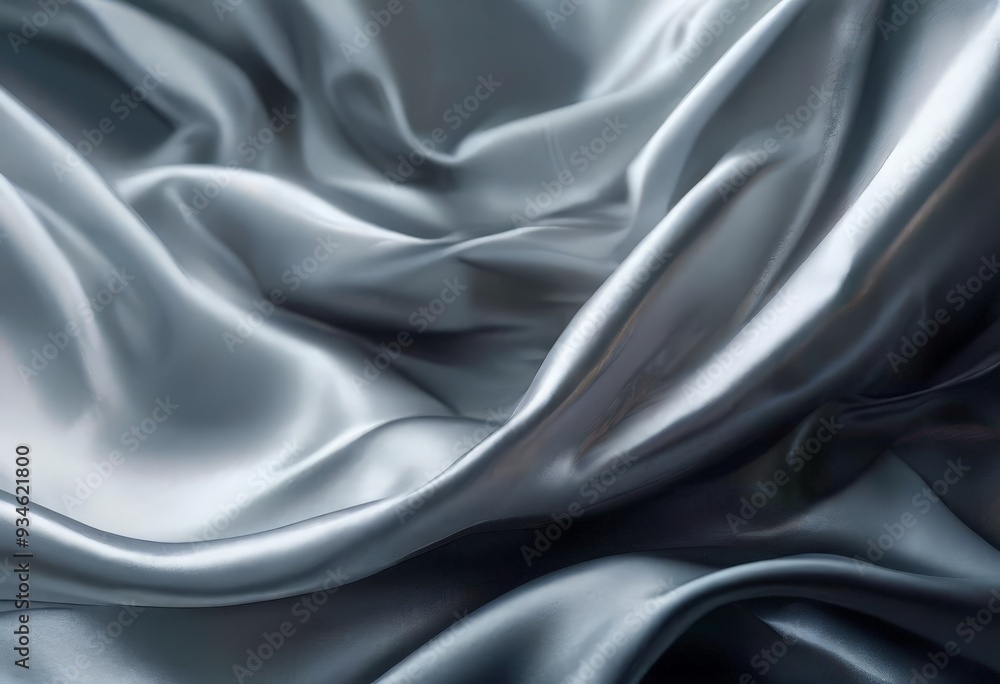 Obraz premium close up white silk fabric