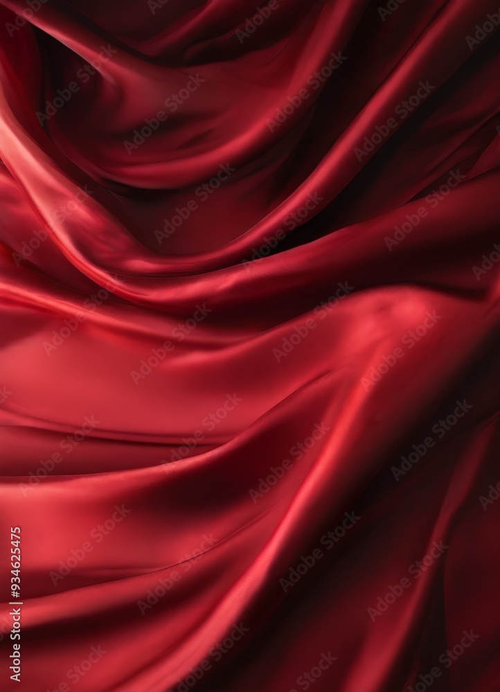 Fototapeta premium red silk fabric background