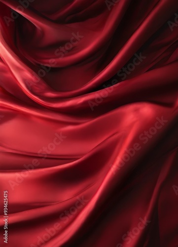 red silk fabric background