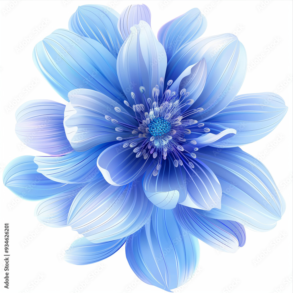 Obraz premium white dahlia flower isolated on white background 