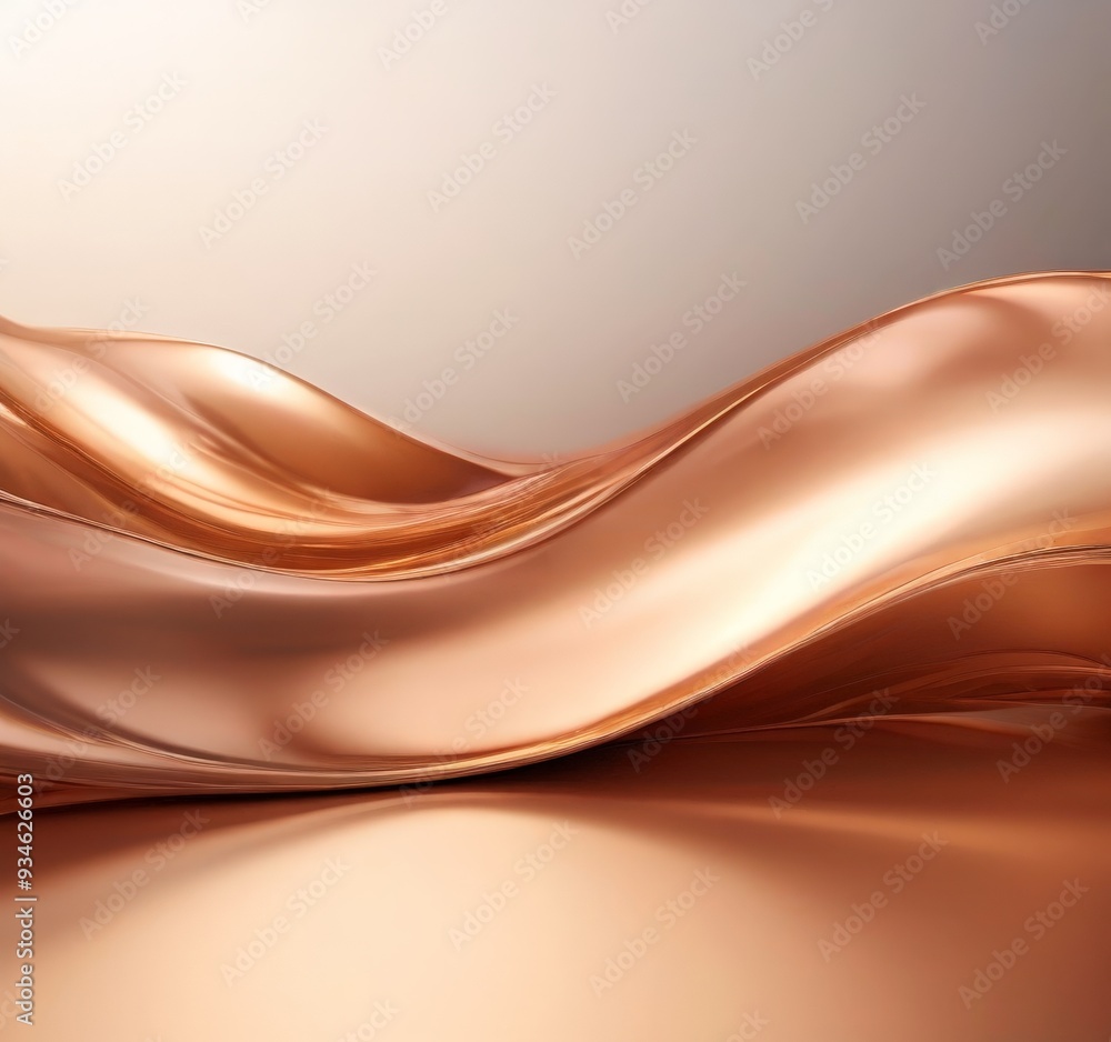 Fototapeta premium abstract background with flowing gold waves