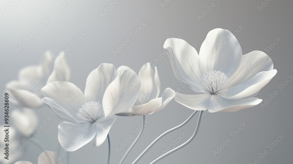 Obraz premium white flower, 