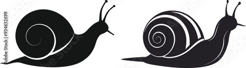 snail vector silhouette 
