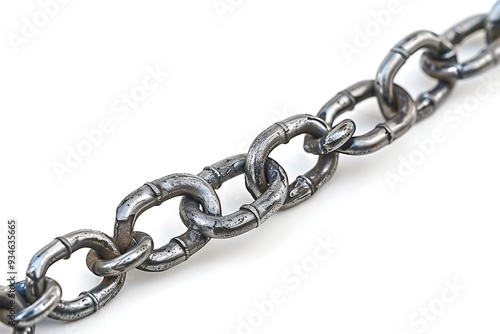 Chain isolated on white background.