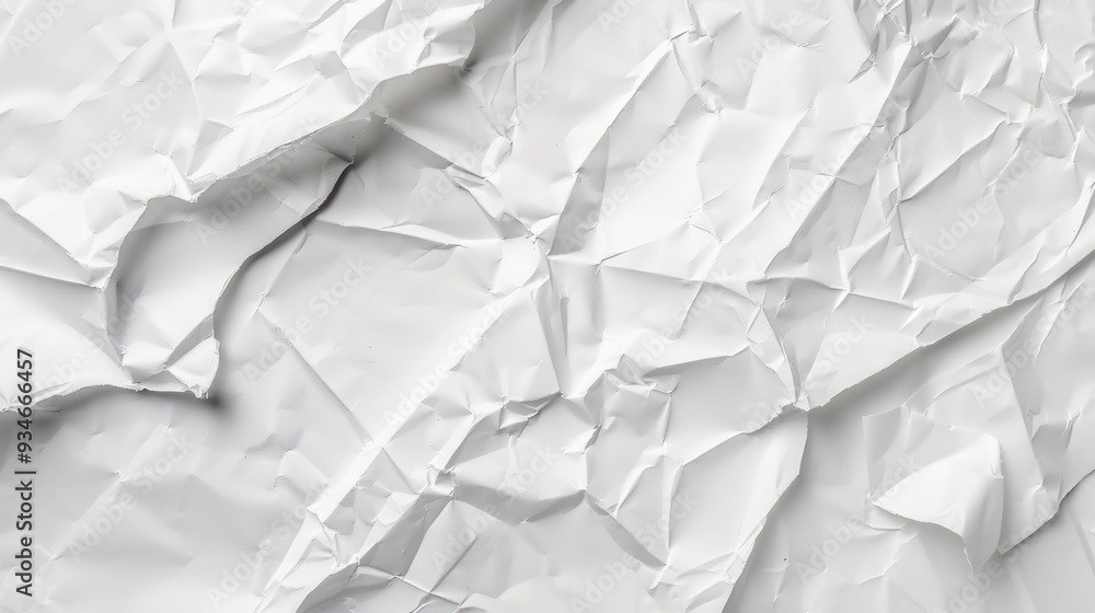 Wrinkled White Paper Texture Wrinkled White Paper Texture