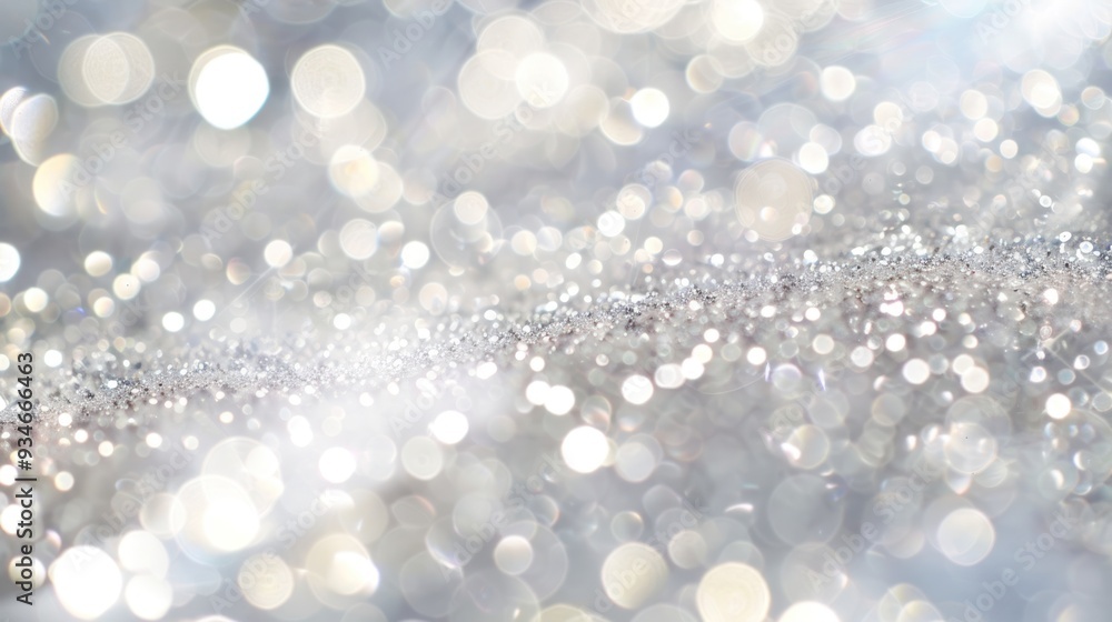 Abstract Silver and White Bokeh Background Abstract Silver and White Bokeh Background