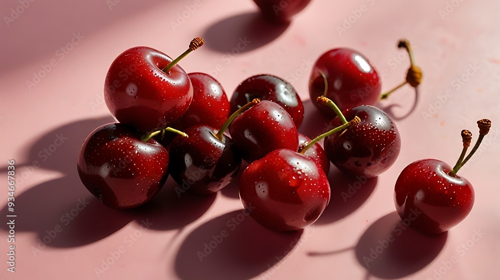 close up of cherries close up of cherries