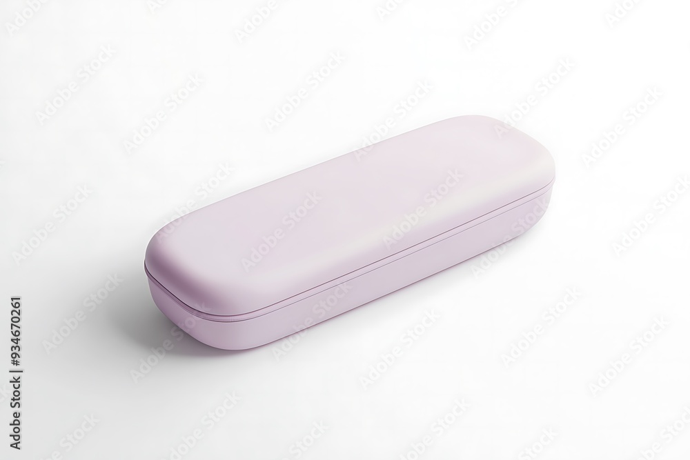 Elegant eyeglass case mockup against a soft pastel backdrop. Perfect for presenting your eyewear accessories Elegant eyeglass case mockup against a soft pastel backdrop. Perfect for presenting your eyewear accessories