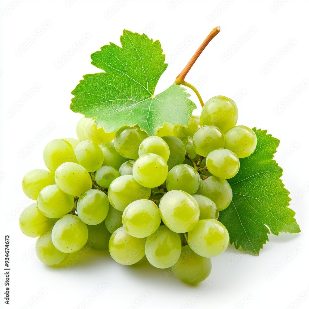 Close up of grape on an isolated white background Close up of grape on an isolated white background